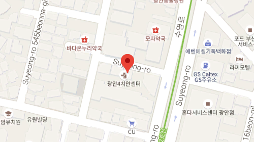 ควางอันลี 지도 이미지